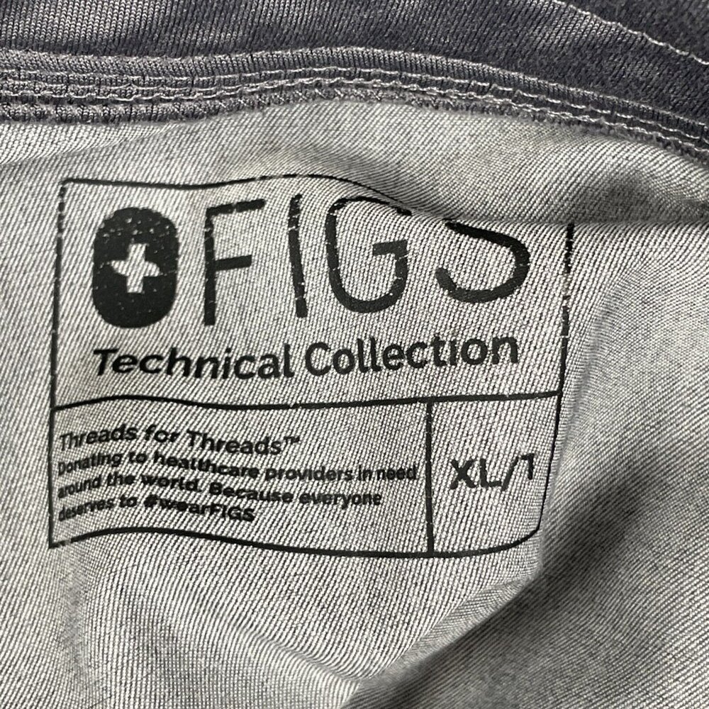 Figs Zamora Jogger Womens Size‎ Extra Large TALL Gray Hospital Nursing Stretch - Picture 10 of 13